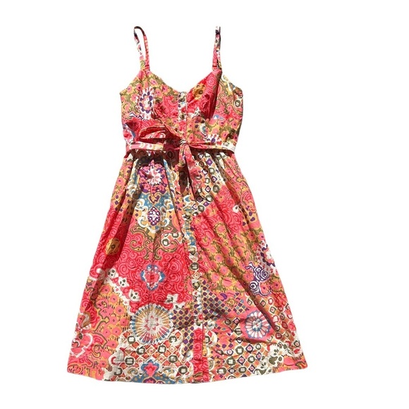 NWT j. CREW Classic Button Front Poplin Sundress In Vibrant Rose midi floral 4 - Picture 3 of 8